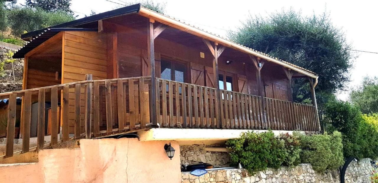 Le Chalet De La Pierreraie Cote D'Azur Piscine Terrasse Et Vue Mer Drap Zewnętrze zdjęcie