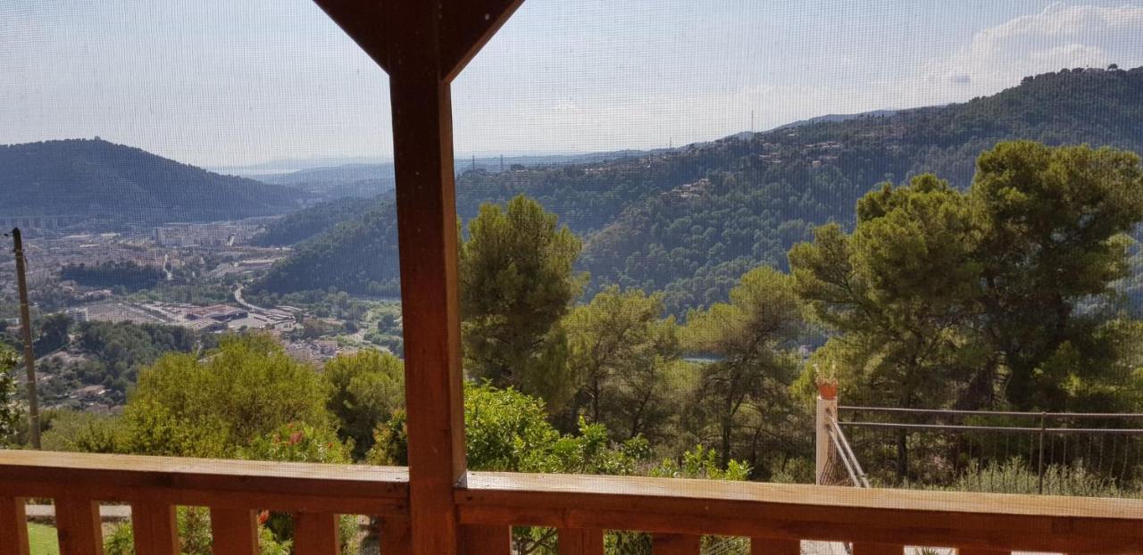 Le Chalet De La Pierreraie Cote D'Azur Piscine Terrasse Et Vue Mer Drap Zewnętrze zdjęcie