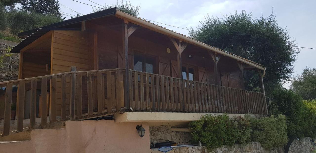 Le Chalet De La Pierreraie Cote D'Azur Piscine Terrasse Et Vue Mer Drap Zewnętrze zdjęcie